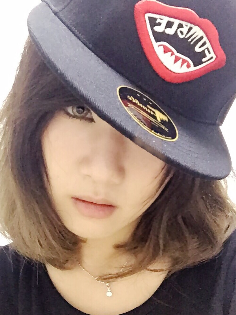 「CAP、WEARBOOKエントリー、halloween、street、fashion、ootd、black、STYLE」｜「Fumbleのアイテム（キャップ、ブラック系）」を使った、Da_Yeungさん（レディース・160cm）の秋コーディネートの1枚目の写真