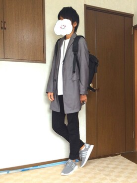 「アキコーデ」｜「アイテム（その他アウター）」を使った、tatsuさん（メンズ・180cm）の秋コーディネート