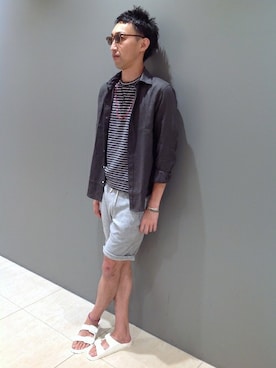 「SHIPS」｜桑野さん（メンズ・185cm）の夏コーディネート