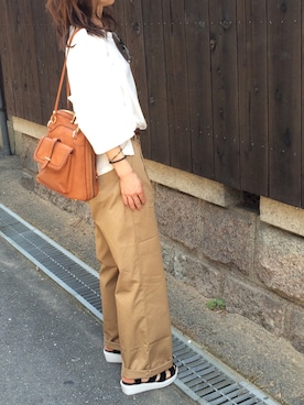「ANOTHER BRANCH（アナザーブランチ）のアイテム（パンツ）」を使った、しずさん（レディース・156cm）の夏コーディネート