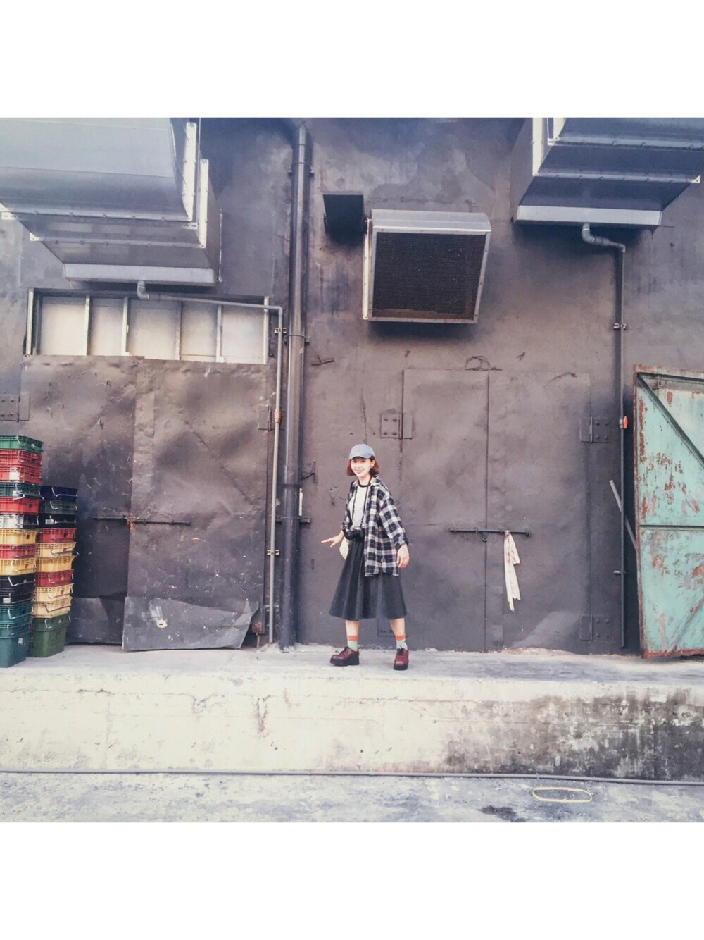 「NOのアイテム（スカート、グリーン系）」を使った、Acidさん（レディース・158cm）の夏コーディネートの1枚目の写真