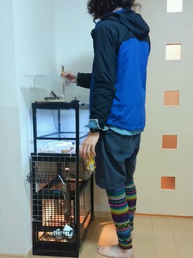 「ペット」｜「アイテム（ジャケット/アウター）」を使った、ささきさんさん（メンズ・177cm）の秋コーディネート