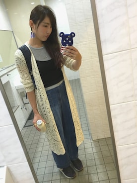 「AS KNOW AS PINKY（アズノゥアズピンキー）のアイテム（アンサンブル）」を使った、KANさん（レディース・168cm）の夏コーディネート