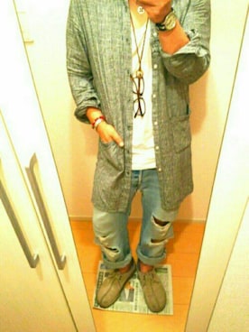 土田間半家増さんのコーディネート