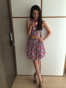 「ALDO（アルド）のアイテム（ドレスシューズ）」を使った、kenjiziyiさん（レディース・165cm）の夏コーディネート