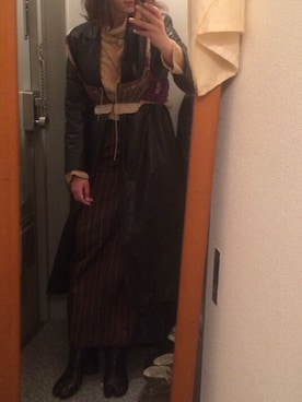 「民族衣装」｜「アイテム（ジャケット/アウター）」を使った、taroさん（レディース・156cm）の冬コーディネート
