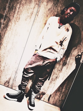 「First Aid to the Injured(ファースト・エイド・トュ・ザ・インジュアード)のアイテム」を使った、みんさん(メンズ・176cm)の夏コーディネート