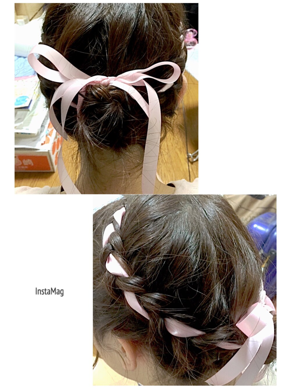 「ヘアアレンジ、リボン」｜「no brandのアイテム（その他、その他）」を使った、natsumiさん（レディース・158cm）の冬コーディネートの1枚目の写真