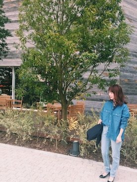 「ROPE' PICNIC（ロペピクニック）のアイテム（MA-1）」を使った、Manamiさん（レディース・158cm）の春コーディネート