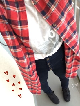「Doublefocus（ダブルフォーカス）のアイテム（ワンピース、レッド系）」を使った、Yukinoさん（レディース・167cm）の秋コーディネート