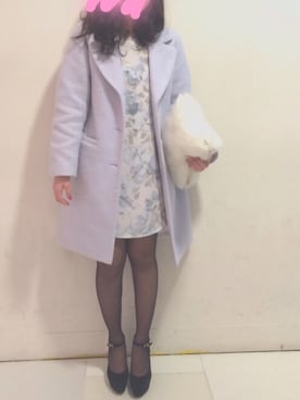 「one after another NICE CLAUP（ワンアフターアナザーナイスクラップ）のアイテム（チェスターコート）」を使った、aoiさん（レディース・164cm）の冬コーディネート
