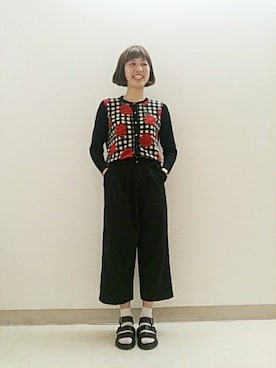 「バラ柄」｜fujimuraさん（レディース・168cm）の夏コーディネート