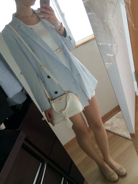 「Marc by Marc Jacobs（マークバイマークジェイコブス）のアイテム（アクセサリー）」を使った、fuminaさん（レディース・173cm）の春コーディネート