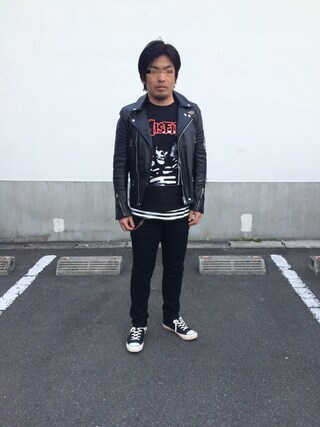 【HYSTERIC GLAMOUR】レザージャケット　ライダース　山羊革　M HYSTERIC GLAMOUR（ヒステリックグラマー）の「Lewis Leathers