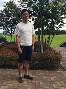 「SHIPS JET BLUE（シップスジェットブルー）のアイテム（その他シューズ）」を使った、kentsさん（メンズ・173cm）の夏コーディネート