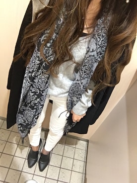 「EGOIST（エゴイスト）のアイテム（チェスターコート）」を使った、chimiさん（レディース・153cm）の冬コーディネート