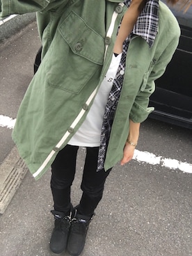 「BACKS（バックス）のアイテム（シューズ）」を使った、chimiさん（レディース・153cm）の春コーディネート