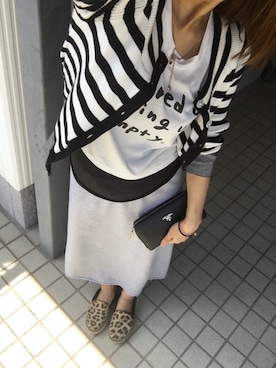 「H&M（エイチ・アンド・エム）のアイテム（モカシン/デッキシューズ）」を使った、chimiさん（レディース・153cm）の春コーディネート