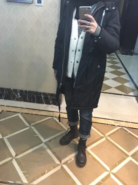 「CHEAP MONDAY（チープマンデイ）のアイテム（ダウンジャケット/コート）」を使った、ray1234さん（レディース・165cm）の冬コーディネート
