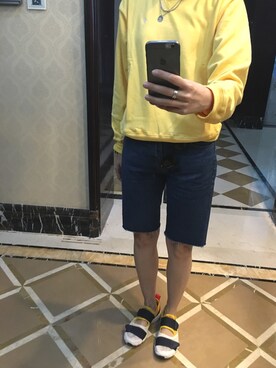 「MONKI（モンキ）のアイテム（カーゴパンツ）」を使った、ray1234さん（レディース・165cm）の春コーディネート