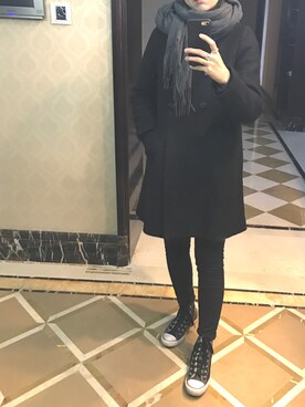 「MONKI（モンキ）のアイテム（ピーコート）」を使った、ray1234さん（レディース・165cm）の秋コーディネート