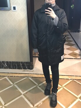 「PRADA（プラダ）のアイテム（ブーティ）」を使った、ray1234さん（レディース・165cm）の冬コーディネート