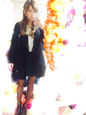 「GROWZE（グローゼ）のアイテム」を使った、りりかさん（レディース・157cm）の冬コーディネート