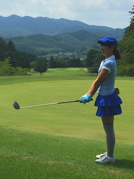 「ゴルフウェア」｜TeRaさん（レディース・155cm・40代）の夏コーディネート
