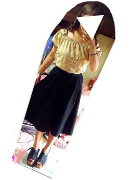 「Momo（Momo）のアイテム（トップス）」を使った、K.Megumiさん（レディース・155cm）の秋コーディネート