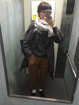 眉毛さん(レディース・169cm)の冬コーディネート