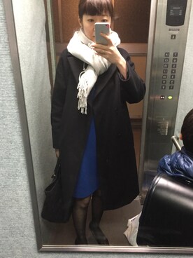 「FLICKA（フリッカ）のアイテム（ワンピース/ドレス）」を使った、眉毛さん（レディース・169cm）の冬コーディネート