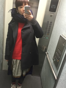 「SOFIE D'HOORE（ソフィードール）のアイテム（ジャケット/アウター）」を使った、眉毛さん（レディース・169cm）の冬コーディネート