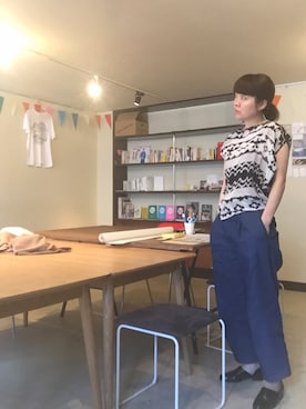 「insideout（インサイドアウト）のアイテム」を使った、眉毛さん（レディース・169cm）の夏コーディネート