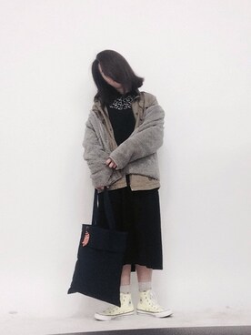 「SPAO（スパオ）のアイテム（その他アウター）」を使った、DORIDORINOLITERさん（レディース・160cm）の秋コーディネート