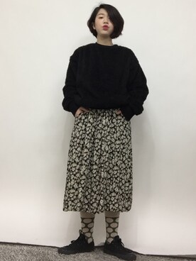 「pattern」｜DORIDORINOLITERさん（レディース・160cm）の冬コーディネート