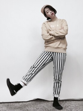 「daylife」｜DORIDORINOLITERさん（レディース・160cm）の冬コーディネート