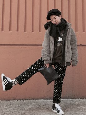 「MTM」｜「アイテム（その他アウター）」を使った、DORIDORINOLITERさん（レディース・160cm）の春コーディネート