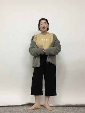 「SPAO（スパオ）のアイテム（その他アウター）」を使った、DORIDORINOLITERさん（レディース・160cm）の春コーディネート
