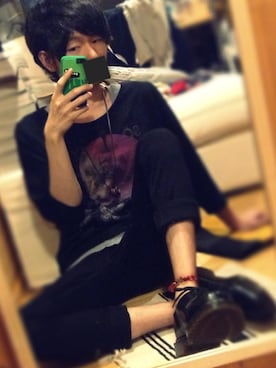「SHAREEF（シャリーフ）のアイテム（バッグ）」を使った、yujunさん（メンズ・169cm）の夏コーディネート
