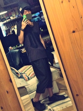 「SHAREEF（シャリーフ）のアイテム（バッグ）」を使った、yujunさん（メンズ・169cm）の夏コーディネート