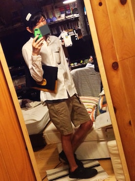 「SHAREEF（シャリーフ）のアイテム（バッグ）」を使った、yujunさん（メンズ・169cm）の夏コーディネート
