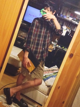 「SHAREEF（シャリーフ）のアイテム（キャップ）」を使った、yujunさん（メンズ・169cm）の夏コーディネート