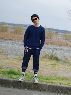「Saturdays NYC（サタデーズ ニューヨークシティ ）のアイテム（レッグウェア）」を使った、ⅢⅨⅥⅨさん（メンズ・172cm）の春コーディネート