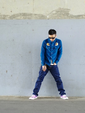 ⅢⅨⅥⅨさん（メンズ・172cm）の春コーディネート