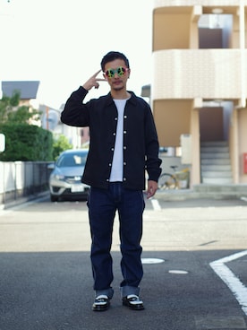 「CASPER JOHN（キャスパージョン）のアイテム（その他アウター）」を使った、ⅢⅨⅥⅨさん（メンズ・172cm）の秋コーディネート