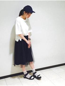 「ORiental TRaffic（オリエンタルトラフィック）の【再値下げ！SALE 50%OFF】【スポーツ系サンダル人気No1！】★スポーツサンダル★5203（サンダル）」を使った、narumiさん（レディース・168cm）の夏コーディネート