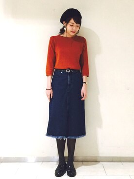 narumiさんの「裾スリット7分袖PO」を使ったコーディネート