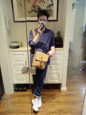 「HELLY HANSEN（ヘリーハンセン）のアイテム（シューズ）」を使った、最优の骑士.Erickさん（メンズ・174cm）の夏コーディネート