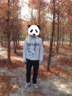 「アイテム（その他シューズ、グレー系）」を使った、izumii さん（メンズ・170cm）の冬コーディネート