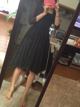 「DOLCE&GABBANA（ドルチェアンドガッバーナ）のアイテム（ワンピース/ドレス）」を使った、nonさん（レディース・170cm）の冬コーディネート